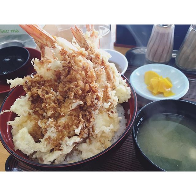 天丼を食べに あさり浜