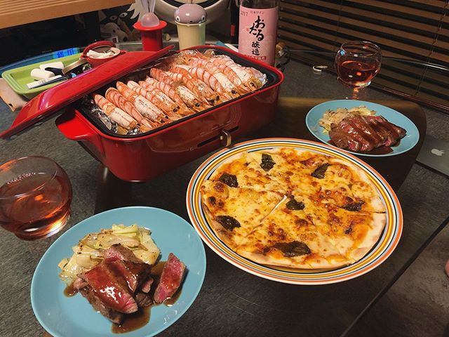 3日連続赤い晩ご飯